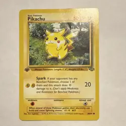 Pikachu 60/64 Jungle 1st Edition Pokemon Regular Common English - Image 1
