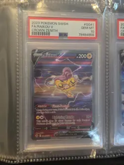 Pokemon Crown Zenith Entei Suicune Raikou V PSA 10 Gem Mint Full Set GG36 GG38 G - Image 1