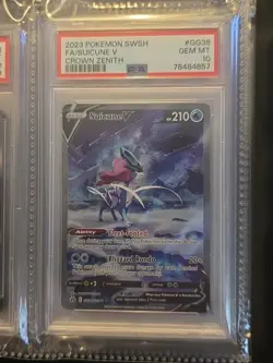 Pokemon Crown Zenith Entei Suicune Raikou V PSA 10 Gem Mint Full Set GG36 GG38 G - Image 3