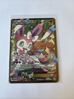 Pokemon TCG Sylveon EX RC21/RC32 Generations Ultra Rare Holo Card Riley On Back - Image 1