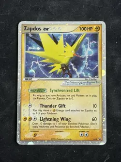 Pokemon TCG Zapdos ex 033 Collector’s Window Tin Nintendo Promo Silver Border - Image 1