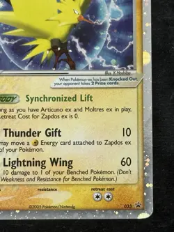 Pokemon TCG Zapdos ex 033 Collector’s Window Tin Nintendo Promo Silver Border - Image 4