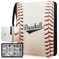 1080 Pockets Baseball Card Binder 9 Pocket Trading Card Binder With 60 Remova... - Image 1