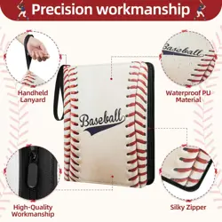 1080 Pockets Baseball Card Binder 9 Pocket Trading Card Binder With 60 Remova... - Image 3