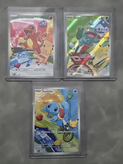 Pokemon First Partner Illustration Collection Series 1 Kanto Gen 1 Starters Set - Image 1