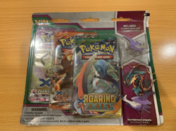 Pokemon TCG - XY Mega Evolution - 3-Booster Blister Pack - Mega Latios Pin - Image 1