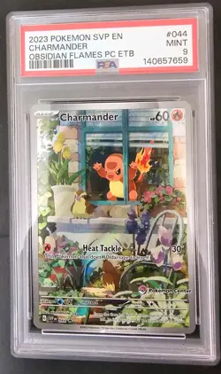 2023 Pokemon SVP Charmander Obsidian Flames PC Promo #044 PSA 9 - Image 1