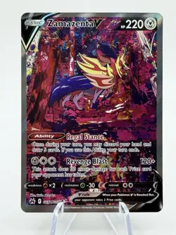 Pokemon TCG Zamazenta v Crown Zenith Galarian Gallery GG54/GG70 NM - Image 1