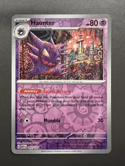 Haunter 093/165 Reverse Holo Pokemon Scarlet & Violet 151 NM - Image 1