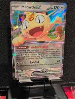 Pokemon Meowth EX 062/088 Double Rare Pokemon Perfect Order Pack Fresh. - Image 2