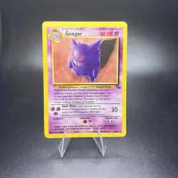 Pokemon TCG 1999 Gengar 20/62 Fossil Set Non Holo Rare Unlimited HP/DMG - Image 1