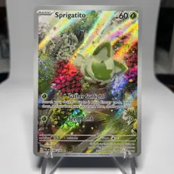 Pokemon TCG Sprigatito 196/193 Sv02: Paldea Evolved Holo - Image 1