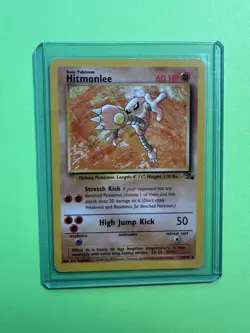 Pokemon - Hitmonlee 22/62 - Regular Rare - WOTC - Fossil Set - Image 3