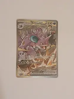 Pokemon TCG Team Rockets Nidoking EX 233/182 SIR Destined Rivals Mint Condition - Image 2