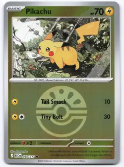 Pokemon TCG Pikachu 055/217 Friend Ball Reverse Holo Ascended Heroes NM - Image 1