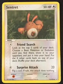 Sentret 75/109 Common Team Rocket Returns Pokemon TCG LP - Image 1