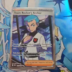 Pokemon TCG Card - Team Rockets Archer 223/182 Destined Rivals Full Art - Image 1