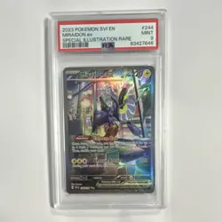Pokemon Miraidon ex 244/198 SV01 Special Illustration Rare Holo PSA 9 2023 - Image 1
