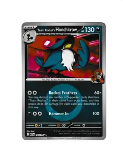 Team Rocket's Honchkrow Energy Symbol Patt. 127/217 Reverse Holo Ascended Heroes - Image 1