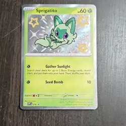 Pokemon Sprigatito Promo Holo 076 SV: Scarlet & Violet 60 HP - Image 1