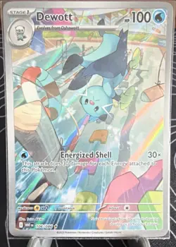 Pokemon Dewott Illustration Rare Holo SV11W White Flare 106/086 100 HP 30× Atta… - Image 1