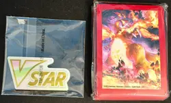 Charizard UPC Gold Metal Coin, Sleeves, Dice, & Condition Markers Pokemon NEW - Image 4
