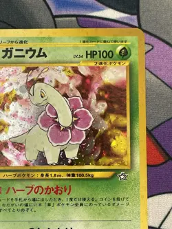 [NM] Meganium Pokemon Card Japanese No.154 Neo Genesis Set Rare Holo - Image 4