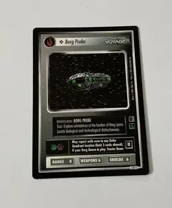 Star Trek CCG Ships Borg Probe Black Boarder Voyager Card - Image 1