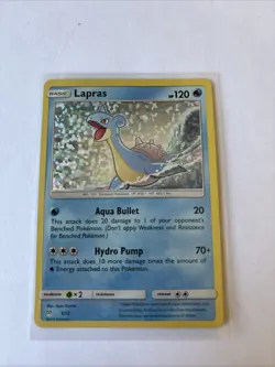 Lapras - 5/12 - Exclusive Sparkle Holo McDonald's 2019 - Pokemon TCG Card MP-HP - Image 1