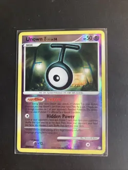 Unown T 67/123 - LP REVERSE HOLO Mysterious Treasures - Pokemon 2007 TCG Card LP - Image 1