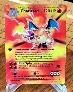 Pokemon Charizard Extended Art Anima Doujin ACG DIY Art Custom Card Holo - Image 1