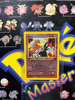 Entei #34 Black Star Promo Reverse Holo Rare Vintage Pokemon Card MP - Image 1