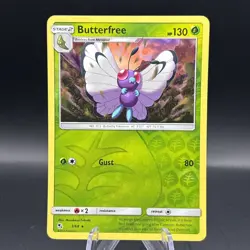 Butterfree 3/68 Reverse Holo Rare Hidden Fates Vintage Pokemon Card Near Mint NM - Image 1