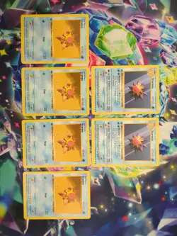 Pokemon TCG Staryu and Starmie Base Set Shadowless 1st Edition Bundle - Image 1