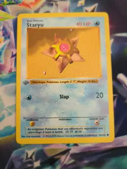 Pokemon TCG Staryu and Starmie Base Set Shadowless 1st Edition Bundle - Image 2