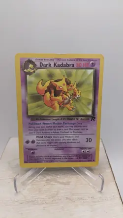 Vintage Pokemon TCG WOTC #39/82 Dark Kadabra - Team Rocket Non-Holo Card LP - Image 1