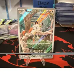 Pokemon TCG Meowth 106/094 Full Art Holo Illustration Rare EN Basic 70HP - Image 1