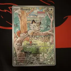 Pokemon TCG Meowth 106/094 Full Art Holo Illustration Rare EN Basic 70HP - Image 4