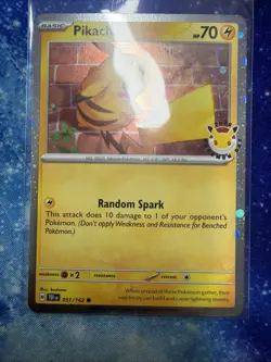 Pikachu 051/162 2026 Pokemon Day 30th Anniversary Promo Lot Of 3 NM Clean - Image 5