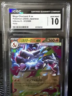 Pokemon Mega Charizard X ex Double Rare Holo CGC 10 M2 Inferno X 013/080 - Image 1