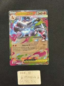 Pokemon Phantasmal Flames - Mega Charizard X Ex - 013/094 - Full Art - M/NM - Image 1