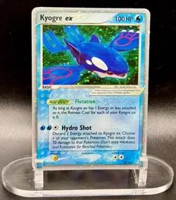 Kyogre ex 95/100 UR Pokemon EX Crystal Guardians 2006 Vintage Holo LP/MP - Image 2