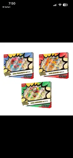 Pokemon Mega Evolution Ascended Heroes Ex Box Set of 3 Factory Sealed Boxes - Image 1