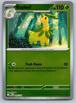 BAYLEEF 009/132 REVERSE HOLO C POKEMON MEGA EVOLUTION NM/M - Image 1