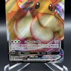 Pokemon 2021 SWSH Black Star Promo 087 Full Art Eevee VMAX Shining Fates - Image 3