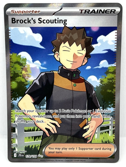 Brock's Scouting - 179/159 Pokemon TCG Journey Together Full Art Ultra Rare Card - Image 1