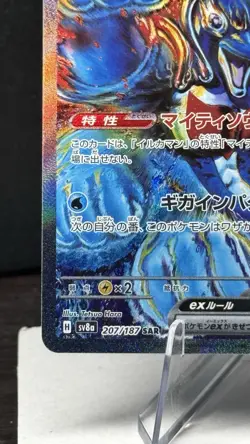 2024 Pokemon PALAFIN EX #207/187 Terastal Festival Ex Special Art Rare Japanese - Image 5