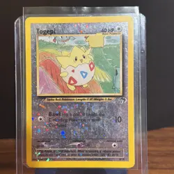 Pokemon TCG Southern Islands Togepi 4/18 (Holo Swirl) 2001: LP-Free Shipping! - Image 1