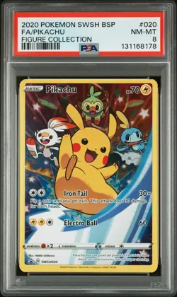 POKEMON XY BLACK STAR PROMO PIKACHU #SWSH020 PSA 8 NEAR MINT #131168178 - Image 1