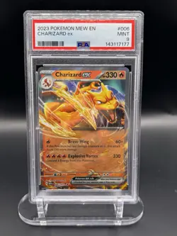 2023 POKEMON SV 151 - MEW EN #006/165 CHARIZARD EX PSA 9 - Image 1
